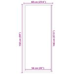 Casa si Gradina - Textile si covoare - Covoare - Covorase intrare - Pres gri 60x150 cm - Infinity.ro