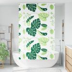 Casa si Gradina - Textile si covoare - Rulouri si jaluzele - Jaluza cu role de dus cu caseta 140x240 cm latime materiala, frunze verzi - Infinity.ro