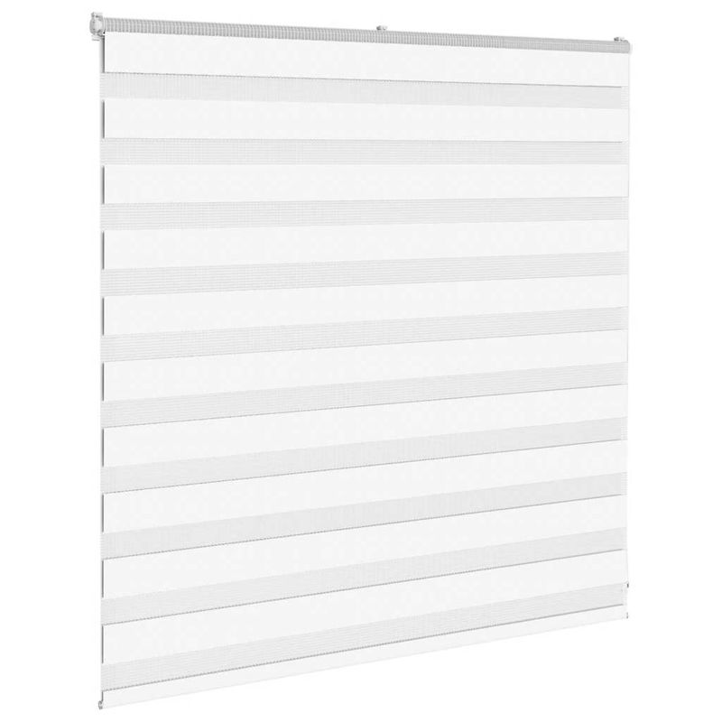 Casa si Gradina - Textile si covoare - Rulouri si jaluzele - Jaluzea tip zebra alb latime tesatura 140,9 cm poliester, mărime 145x100 cm - Infinity.ro
