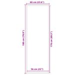 Casa si Gradina - Textile si covoare - Covoare - Covoare casa - Covoras antracit 60x180 cm - Infinity.ro