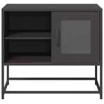 Casa si Gradina - Mobilier - Comode si corpuri - Comode - Dulap TV, negru, 68x39x60,5 cm, otel - Infinity.ro