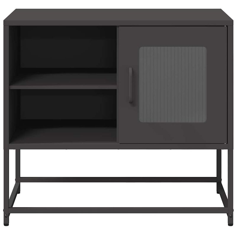 Casa si Gradina - Mobilier - Comode si corpuri - Comode - Dulap TV, negru, 68x39x60,5 cm, otel - Infinity.ro