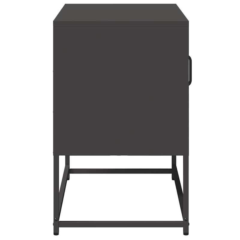 Casa si Gradina - Mobilier - Comode si corpuri - Comode - Dulap TV, negru, 68x39x60,5 cm, otel - Infinity.ro