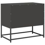 Casa si Gradina - Mobilier - Comode si corpuri - Comode - Dulap TV, negru, 68x39x60,5 cm, otel - Infinity.ro