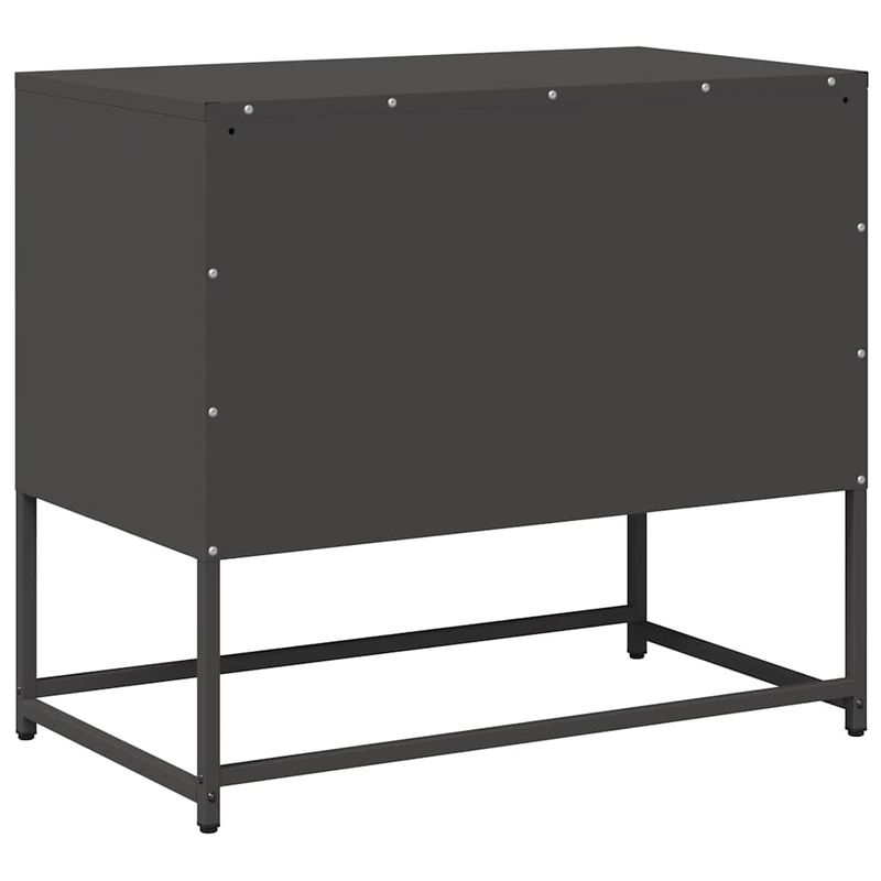 Casa si Gradina - Mobilier - Comode si corpuri - Comode - Dulap TV, negru, 68x39x60,5 cm, otel - Infinity.ro