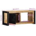 Casa si Gradina - Mobilier - Comode si corpuri - Comode - Dulap TV 80x30x35 cm lemn masiv de mango - Infinity.ro