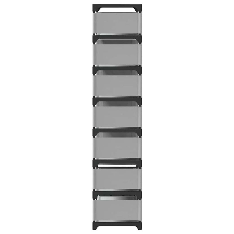 Casa si Gradina - Mobilier - Organizare si depozitare - Organizator incaltaminte - Suport pantofi cu 8 niveluri, gri 54x28x124 cm, netesut - Infinity.ro