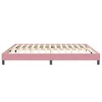 Casa si Gradina - Mobilier - Paturi si accesorii - Paturi - Cadru de pat fara saltea roz 200x220 cm catifea - Infinity.ro