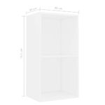 Casa si Gradina - Mobilier - Biblioteci si rafturi - Biblioteci - Biblioteca, alb, 40x30x76,5 cm, lemn prelucrat - Infinity.ro