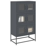 Casa si Gradina - Mobilier - Comode si corpuri - Corpuri bucatarie - Dulap inalt, antracit, 68x39x123 cm, otel - Infinity.ro