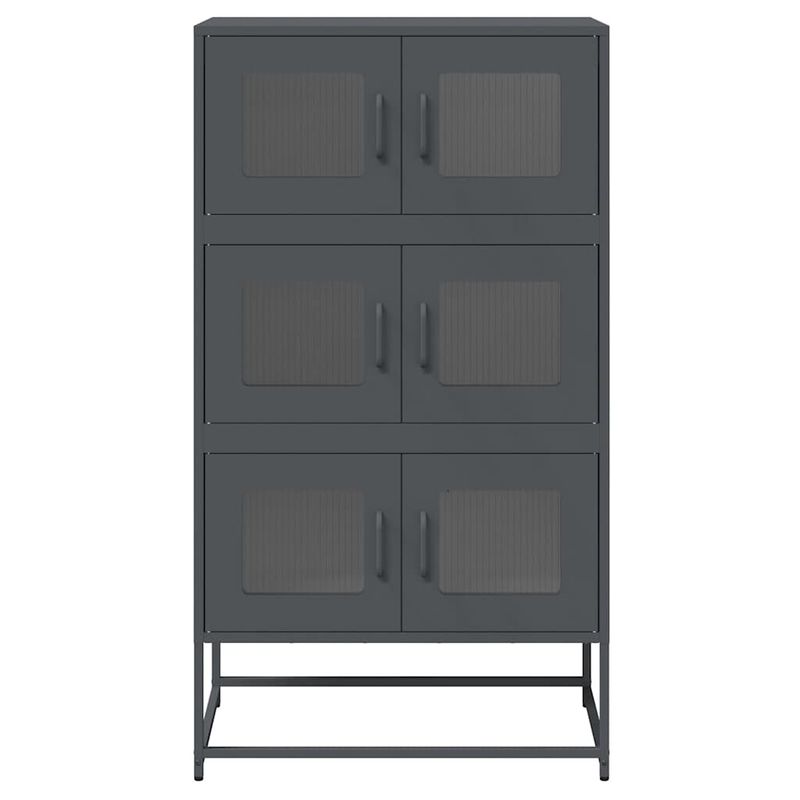 Casa si Gradina - Mobilier - Comode si corpuri - Corpuri bucatarie - Dulap inalt, antracit, 68x39x123 cm, otel - Infinity.ro