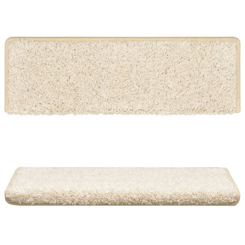 Casa si Gradina - Constructii - Scari si accesorii interioare - Accesorii scari interioare - Trepte de scara covor 15 buc 65x21x4 cm alb - Infinity.ro