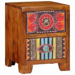 Casa si Gradina - Mobilier - Comode si corpuri - Noptiere - Noptiera 2 buc 35x35x45 cm lemn masiv de salcam - Infinity.ro