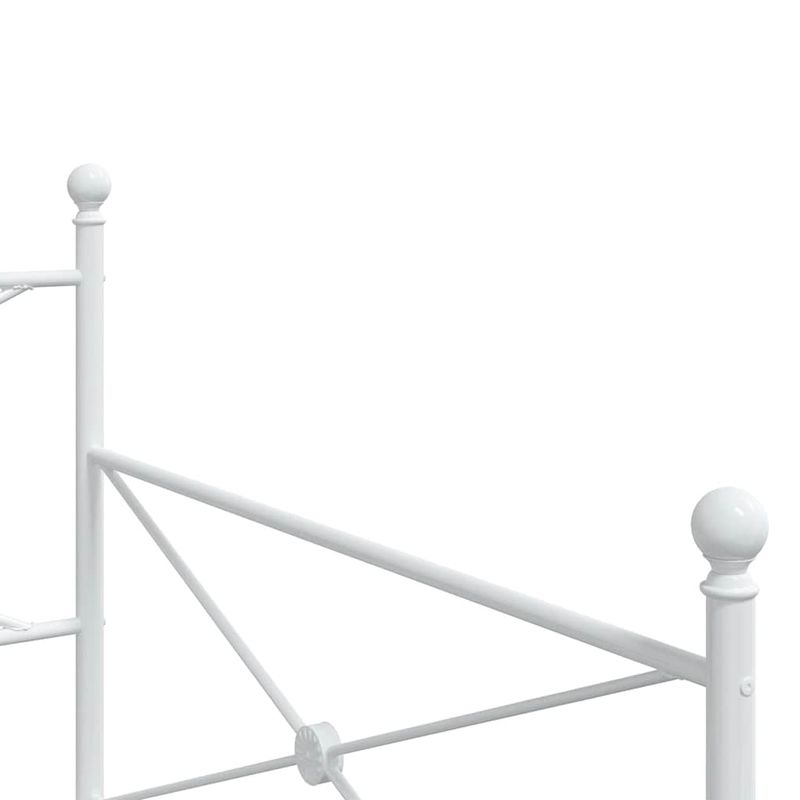 Casa si Gradina - Mobilier - Paturi si accesorii - Paturi - Pat de zi fara saltea Alb 107x203 cm Otel - Infinity.ro