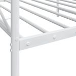Casa si Gradina - Mobilier - Paturi si accesorii - Paturi - Pat de zi fara saltea Alb 107x203 cm Otel - Infinity.ro