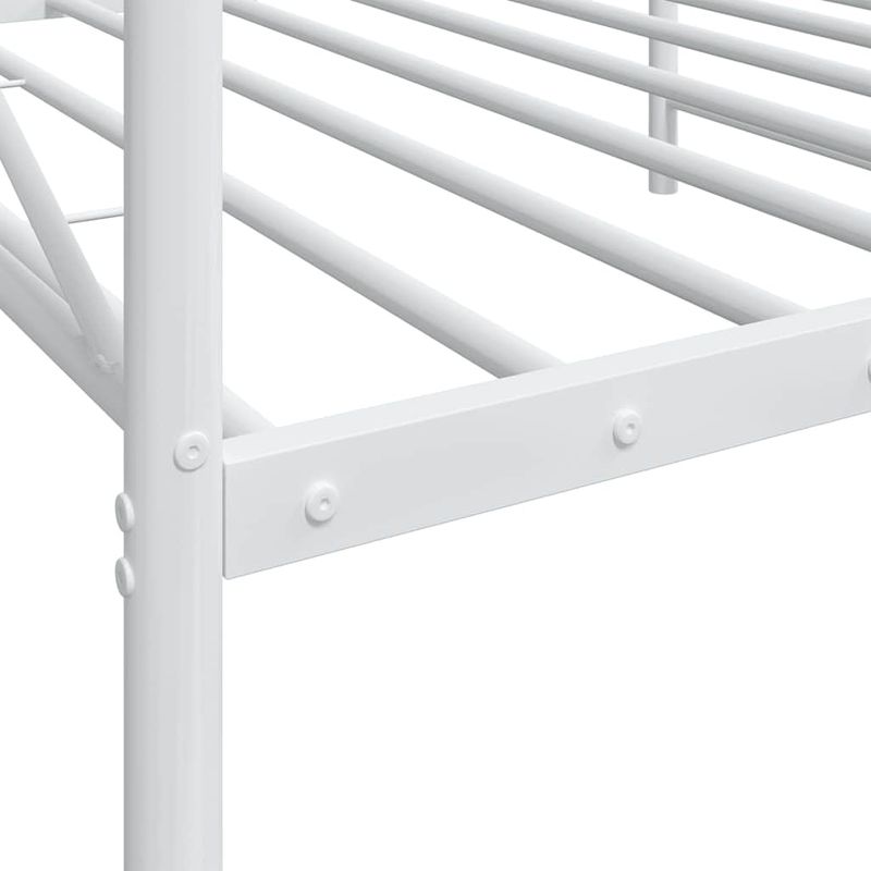 Casa si Gradina - Mobilier - Paturi si accesorii - Paturi - Pat de zi fara saltea Alb 107x203 cm Otel - Infinity.ro