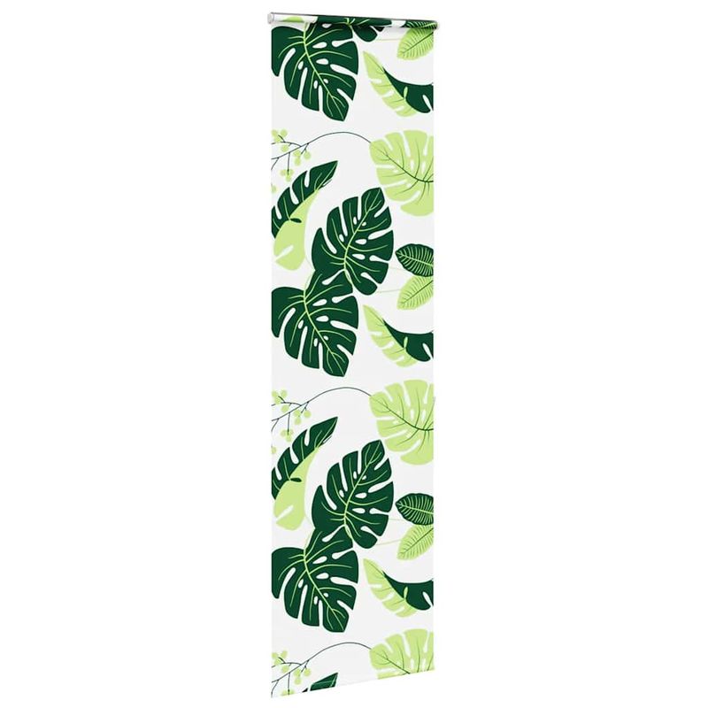 Casa si Gradina - Textile si covoare - Rulouri si jaluzele - Jaluza cu role de dus cu caseta 60x240 cm latime material 56 cm, frunze verzi - Infinity.ro