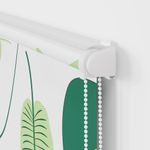 Casa si Gradina - Textile si covoare - Rulouri si jaluzele - Jaluza cu role de dus cu caseta 60x240 cm latime material 56 cm, frunze verzi - Infinity.ro