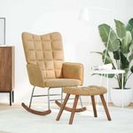 Casa si Gradina - Gradina si terasa - Balansoare si hamace - Balansoare - Scaun balansoar cu scaun din catifea maro - Infinity.ro