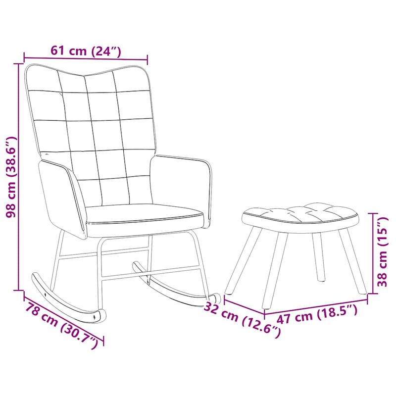 Casa si Gradina - Gradina si terasa - Balansoare si hamace - Balansoare - Scaun balansoar cu scaun din catifea maro - Infinity.ro
