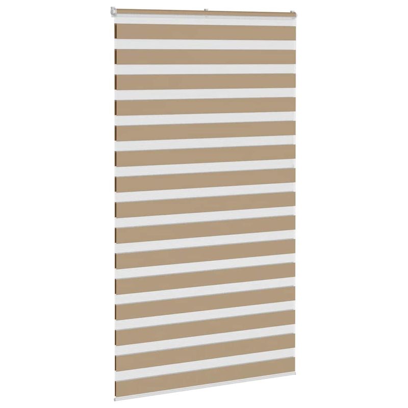 Casa si Gradina - Textile si covoare - Rulouri si jaluzele - Jaluzea tip zebra 130x200 cm latime tesatura 125,9 cm poliester, sand brown - Infinity.ro