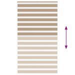 Casa si Gradina - Textile si covoare - Rulouri si jaluzele - Jaluzea tip zebra 130x200 cm latime tesatura 125,9 cm poliester, sand brown - Infinity.ro