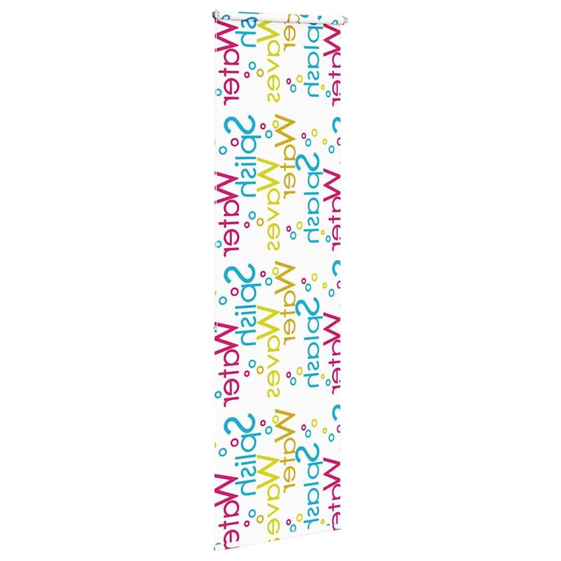 Casa si Gradina - Textile si covoare - Rulouri si jaluzele - Jaluza cu rola de dus 80x240 cm, latime materiala 76 cm, cuvinte colorate - Infinity.ro
