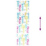 Casa si Gradina - Textile si covoare - Rulouri si jaluzele - Jaluza cu rola de dus 80x240 cm, latime materiala 76 cm, cuvinte colorate - Infinity.ro
