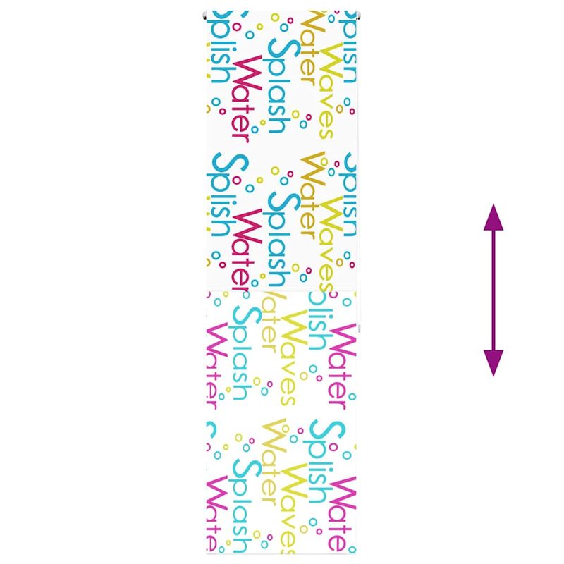 Casa si Gradina - Textile si covoare - Rulouri si jaluzele - Jaluza cu rola de dus 80x240 cm, latime materiala 76 cm, cuvinte colorate - Infinity.ro