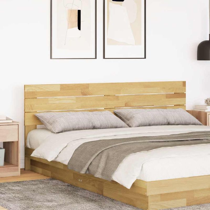 Casa si Gradina - Mobilier - Paturi si accesorii - Accesorii paturi - Tablie de pat 180 cm lemn masiv de stejar - Infinity.ro