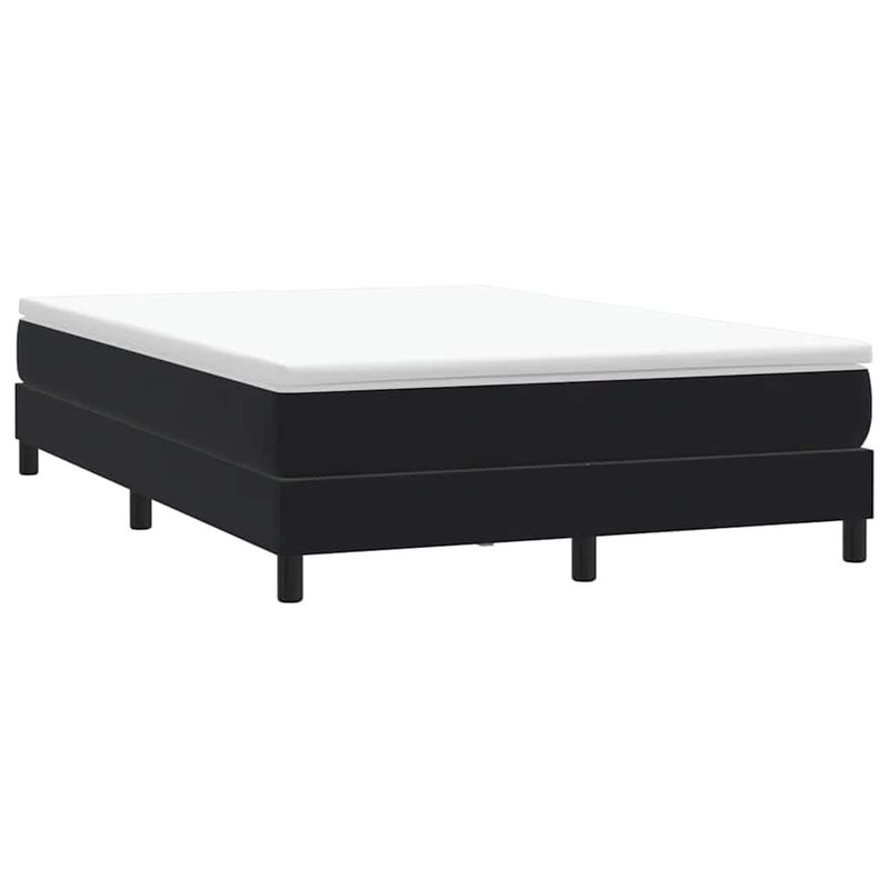 Casa si Gradina - Mobilier - Paturi si accesorii - Paturi - Pat cu arcuri fara saltea negru 160x210 cm catifea - Infinity.ro