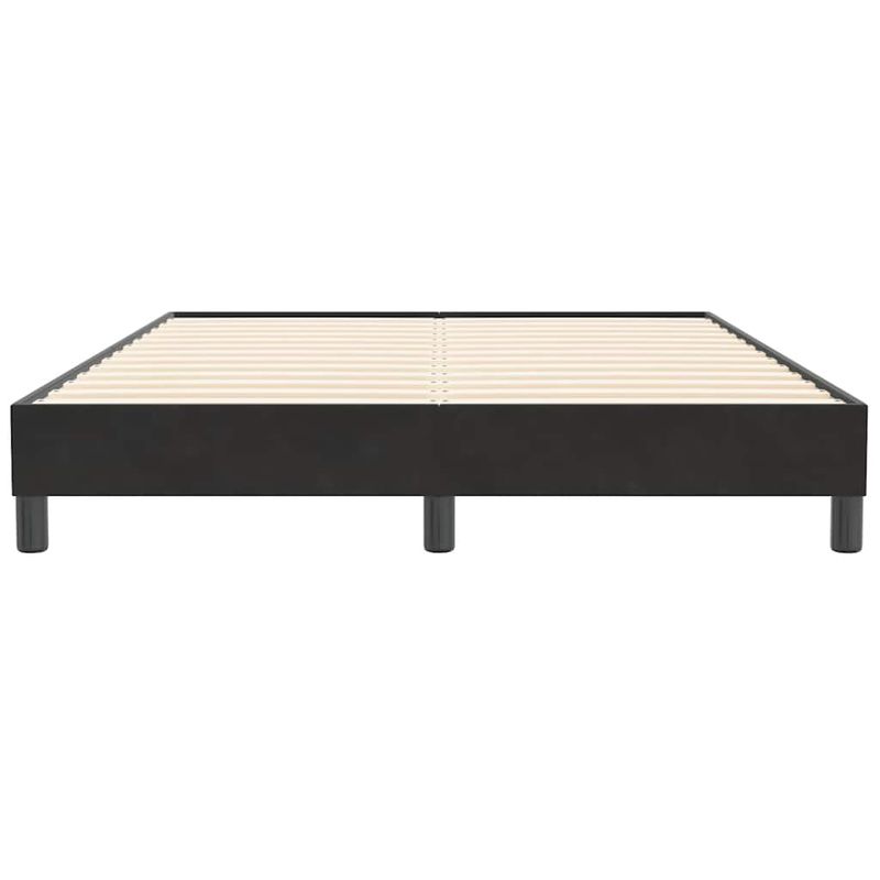 Casa si Gradina - Mobilier - Paturi si accesorii - Paturi - Pat cu arcuri fara saltea negru 160x210 cm catifea - Infinity.ro