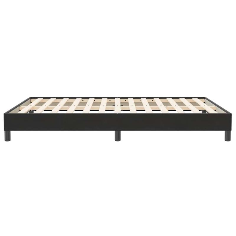 Casa si Gradina - Mobilier - Paturi si accesorii - Paturi - Pat cu arcuri fara saltea negru 160x210 cm catifea - Infinity.ro