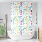 Casa si Gradina - Textile si covoare - Rulouri si jaluzele - Jaluza cu role de dus cu caseta 140x240 cm latime materiala, cuvinte colorate - Infinity.ro