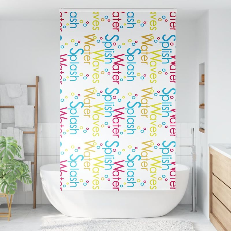 Casa si Gradina - Textile si covoare - Rulouri si jaluzele - Jaluza cu role de dus cu caseta 140x240 cm latime materiala, cuvinte colorate - Infinity.ro