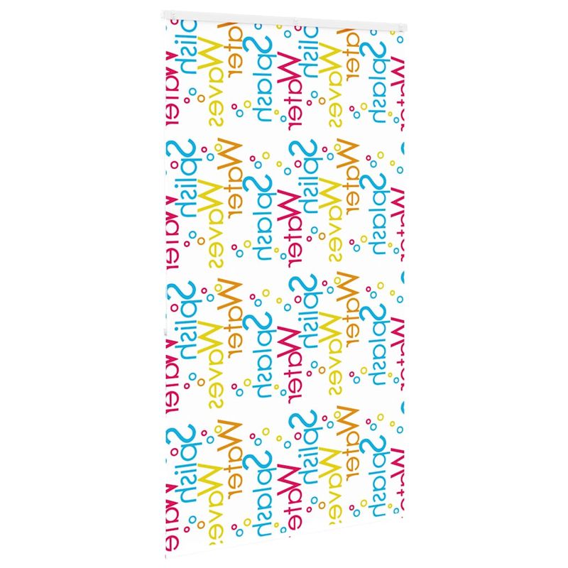 Casa si Gradina - Textile si covoare - Rulouri si jaluzele - Jaluza cu role de dus cu caseta 140x240 cm latime materiala, cuvinte colorate - Infinity.ro