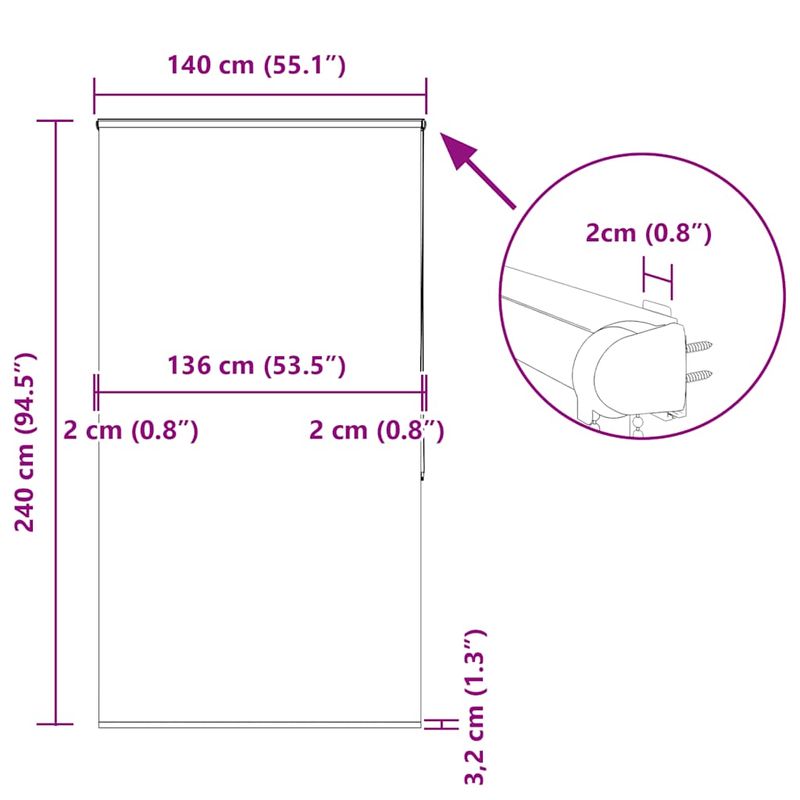 Casa si Gradina - Textile si covoare - Rulouri si jaluzele - Jaluza cu role de dus cu caseta 140x240 cm latime materiala, cuvinte colorate - Infinity.ro