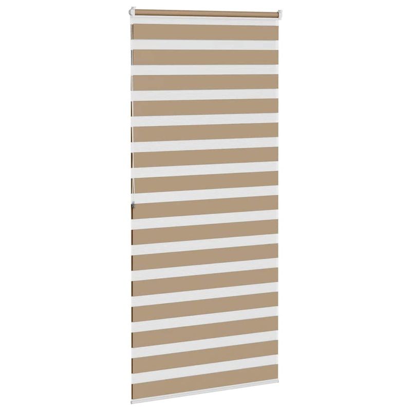 Casa si Gradina - Textile si covoare - Rulouri si jaluzele - Jaluzea tip zebra 95x200 cm latime tesatura 90,9 cm poliester, sand brown - Infinity.ro