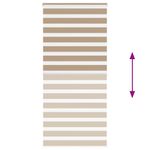 Casa si Gradina - Textile si covoare - Rulouri si jaluzele - Jaluzea tip zebra 95x200 cm latime tesatura 90,9 cm poliester, sand brown - Infinity.ro