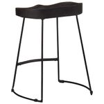 Casa si Gradina - Mobilier - Scaune si fotolii - Scaune - Scaune de bar 2 buc Negru 46x38x52 cm lemn masiv de mango - Infinity.ro