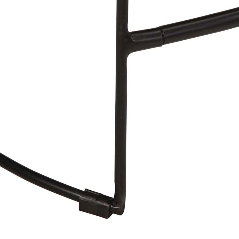 Casa si Gradina - Mobilier - Scaune si fotolii - Scaune - Scaune de bar 2 buc Negru 46x38x52 cm lemn masiv de mango - Infinity.ro