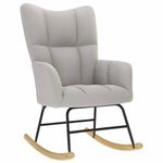 Casa si Gradina - Gradina si terasa - Balansoare si hamace - Balansoare - Scaun balansoar din stofa gri nor - Infinity.ro