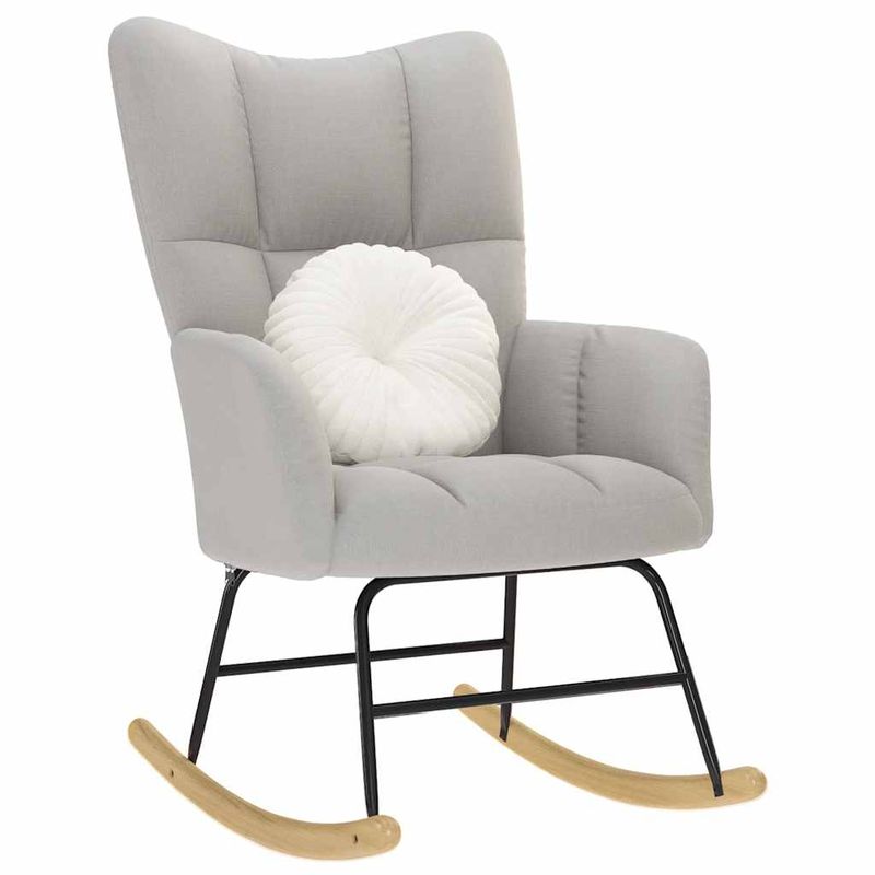 Casa si Gradina - Gradina si terasa - Balansoare si hamace - Balansoare - Scaun balansoar din stofa gri nor - Infinity.ro