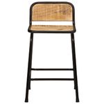 Casa si Gradina - Mobilier - Scaune si fotolii - Scaune - Scaune de bar 2 buc 46x35,5x70 cm Lemn masiv Mango brut - Infinity.ro