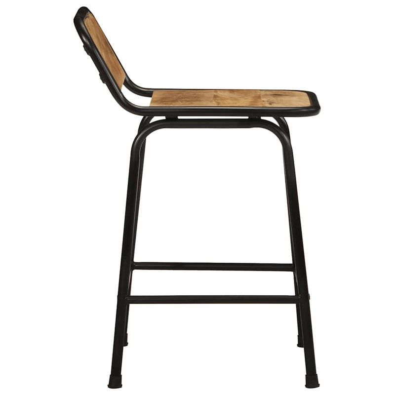 Casa si Gradina - Mobilier - Scaune si fotolii - Scaune - Scaune de bar 2 buc 46x35,5x70 cm Lemn masiv Mango brut - Infinity.ro