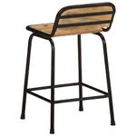 Casa si Gradina - Mobilier - Scaune si fotolii - Scaune - Scaune de bar 2 buc 46x35,5x70 cm Lemn masiv Mango brut - Infinity.ro