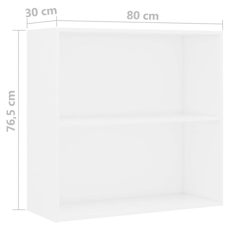 Casa si Gradina - Mobilier - Biblioteci si rafturi - Biblioteci - Biblioteca, alb, 80x30x76,5 cm, lemn prelucrat - Infinity.ro
