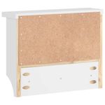 Casa si Gradina - Mobilier - Organizare si depozitare - Cuiere - Suport pentru haine "SANDNES" alb 45x12x35 cm lemn masiv de pin - Infinity.ro