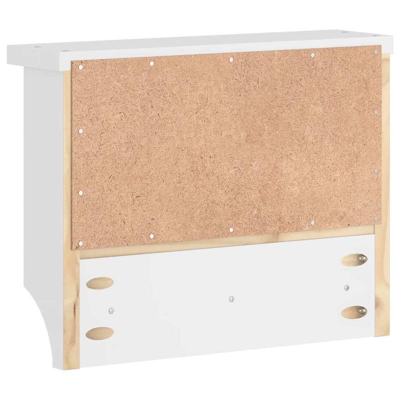 Casa si Gradina - Mobilier - Organizare si depozitare - Cuiere - Suport pentru haine "SANDNES" alb 45x12x35 cm lemn masiv de pin - Infinity.ro