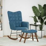 Casa si Gradina - Gradina si terasa - Balansoare si hamace - Balansoare - Scaun balansoar cu scaun catifea albastra - Infinity.ro